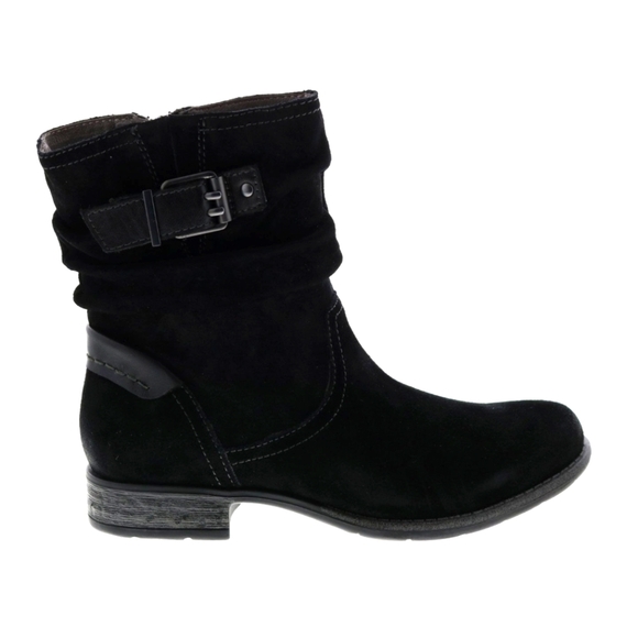 Earth Avani Butternut Suede Womens Black Zipper Boots size 9.5 - Picture 1 of 10